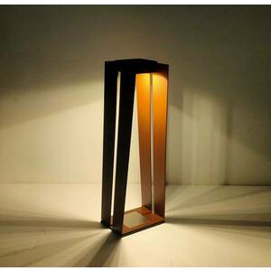 Skaal LED-es napelemes lámpa érzékelővel, corten, 70 cm kép