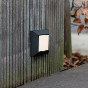 LED külső fali lámpa Helena, elöl 10 cm fekete kép