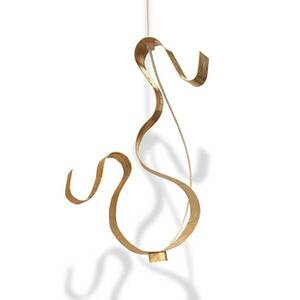 Knikerboker Curve LED függőlámpa, 1fl, levélarany kép