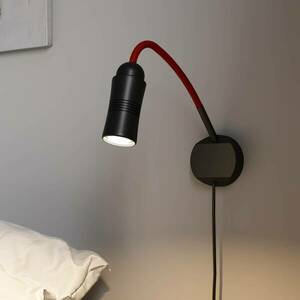 Neo! Flex Hotel II LED falilámpa, fekete/piros kép