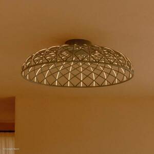 FLOS Skynest LED mennyezeti lámpa, világosbarna színben kép