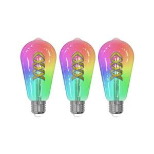 LUUMR intelligens LED izzószál készlet 3 darab E27 ST64 4W RGB világos Tuya kép