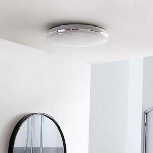 Lindby Comora LED mennyezeti lámpa króm IP44 3000K kép