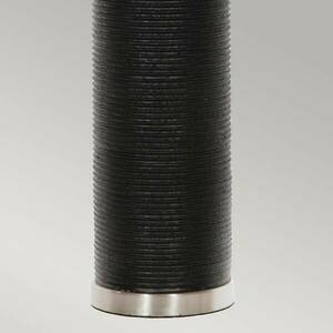 Textil asztali világítás Ripple fekete/búra fehér kép