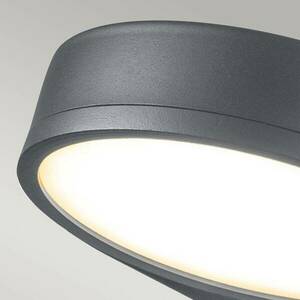 LED külső fali világítás Zola, acél, szürke kép