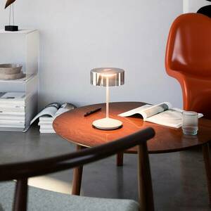 Numotion LED akkus asztali lámpa, IP54, bézs kép