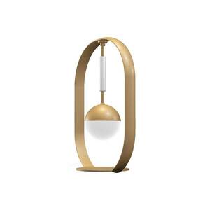 Aluminor Tamara design asztali lámpa, arany/fehér kép