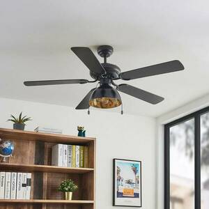Lucande mennyezeti ventilátor világítással Shamoian, csendes, Ø 130 cm kép