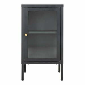 Fekete fém tálalószekrény 38x70 cm Dalby – House Nordic kép