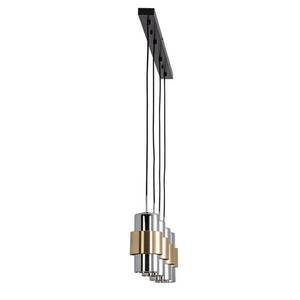 Lógó világítás 22143 4 izzós 105 cm arany/króm kép