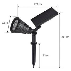 Prios LED napelemes földi tüske Liezel, RGBW, CCT, Tuya, IP44 kép