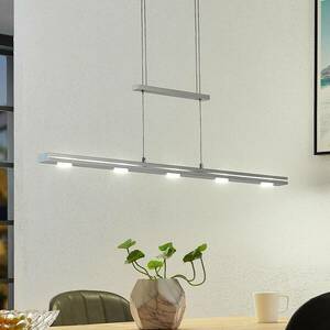 Lindby Naiara LED függő lámpa, állíth.mag., nikkel kép
