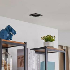 Lindby Thorid downlight, fekete, 10-es készlet kép