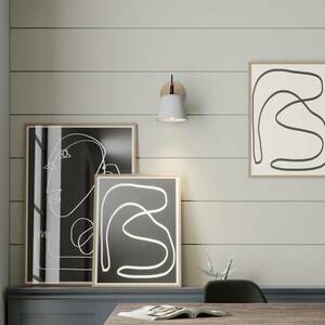 Lucande fali lámpa Kalinda, szürke, beton, 20 cm magas, E14 kép