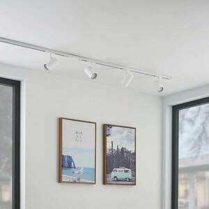 Lindby Linaro 1-fázisú sínrendszer, GU10, fehér, 4 x 20 W kép