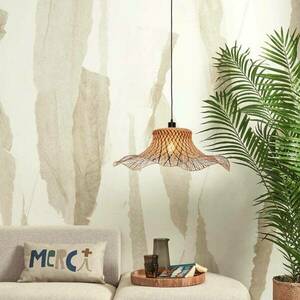 GOOD & MOJO Ibiza függőlámpa Ø 65 cm fekete/natura kép