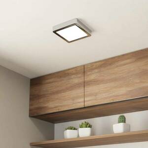 LED mennyezeti lámpa Fueva 5 IP44 3000K króm 16x16cm 16x16cm kép