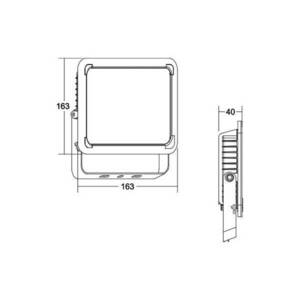 BRUMBERG Neo Midi LED reflektor, szélesség 23, 3 cm 4000K kép