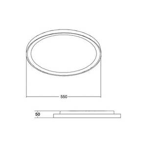 BRUMBERG Sunny Maxi LED-es mennyezeti lámpa RC CCT fekete kép