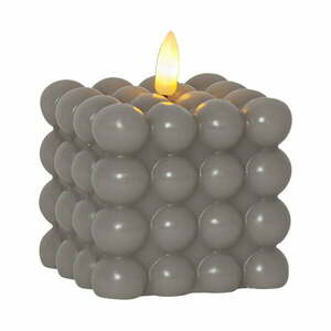 Flamme Dot szürke LED viaszgyertya, magasság 9, 5 cm - Star Trading kép