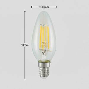 LED lámpa E14 izzószál 4W 2700K 3 fokoz. dimmer kép