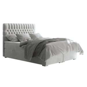Ágy boxspring, világosszürke, 160x200 , FONDA kép