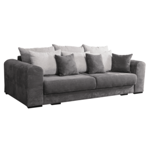 Extra tágas kanapé, szürke/világosszürke/bézs, GILEN BIG SOFA kép