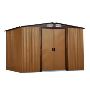 Pléh kerti szerszámos ház, világosbarna/sötétbarna, 2, 6x2m, HAMAL TYP 2 kép