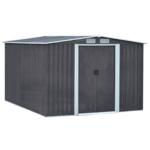 Pléh kerti szerszámos ház, szürke/fehér, 2, 6x3, 1m, HAMAL TYP 3 kép