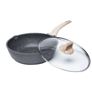 Mély serpenyő fedővel, átmérő 28 cm, KAROTE kép