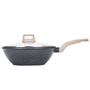 WOK serpenyő fedővel, átmérő 30 cm, KAROTE kép