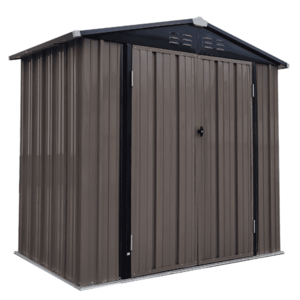 Pléh kerti szerszámos ház, barna/antracit, 2x1, 3 m, RADOL kép