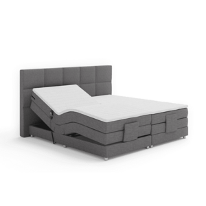 Elektromos állítható ágy, boxspring, szürke, 180x200, MURKO NEW kép