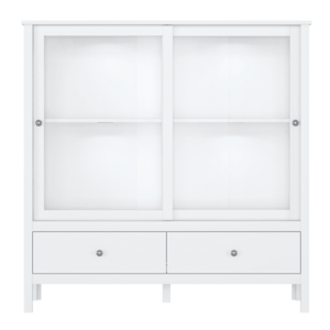 Alacsony vitrin 2W2S, fehér, OLJE kép