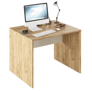 PC asztal, artisan tölgy/fehér, RIOMA TYP 12 kép