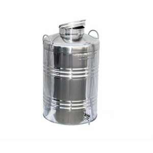 Inox kanna füles 75 L-es, csappal kép