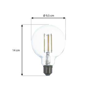 LUUMR intelligens LED izzó E27 G95 7W ZigBee Tuya világos 2db kép