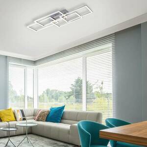 LED mennyezeti lámpa Iven, halvány, acél, 54x33.5cm kép