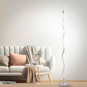LED állólámpa Wave 3, 000K 120cm acél kép