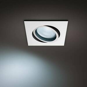 Philips Hue Milliskin LED-es süllyesztett reflektor, szögletes, fehér kép