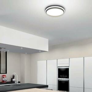 LED menny. lámpa Cepa RGBW és CCT fekete Ø35 cm kép