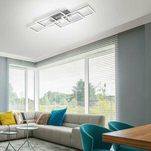 LED mennyezeti lámpa Iven, halvány, acél, 70x34.5cm kép