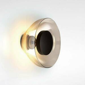 MARSET Aura LED fali lámpa, Ø 18 cm, füstszürke kép