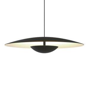 MARSET Ginger LED-es függő, triac Ø32cm fekete/fehér kép