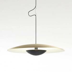 MARSET Ginger LED függő, triac Ø42cm sárgaréz/fehér kép