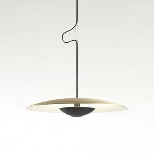 MARSET Ginger LED-es függő, triac Ø32cm sárgaréz/fehér kép