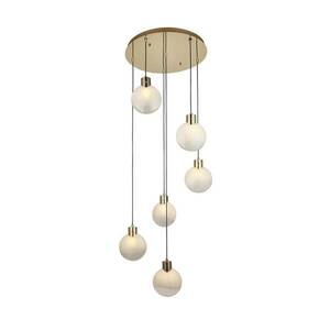 Vekmo függőlámpa, Ø 48 cm, arany, 6 lámpás, 6 lámpás kép