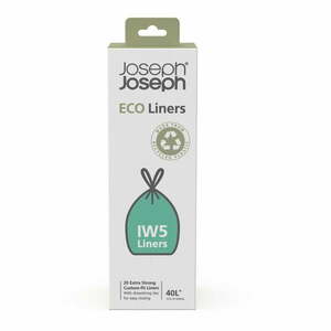 Szemeteszsák készlet 20 db-os 40 l Titan20/Porta – Joseph Joseph kép