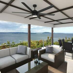 Hunter Solaria DC LED mennyezeti ventilátor IP44 Ø 183 kép