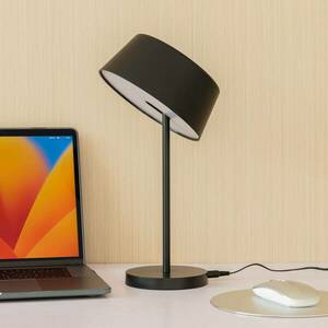 Lindby Milica LED-es asztali lámpa, fekete, fényerőszabályozható kép